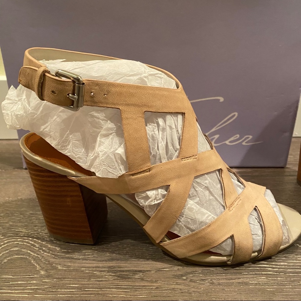 Marc Fisher Taupe Sandal Heels